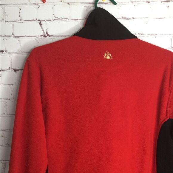 Rocky Men’s Large Red Fleece Jacket ColorBlock  Worn Once Size L - Picture 13 of 16